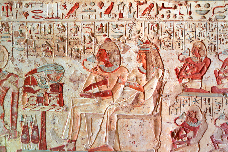 Photo of ancient Egyptian artwork